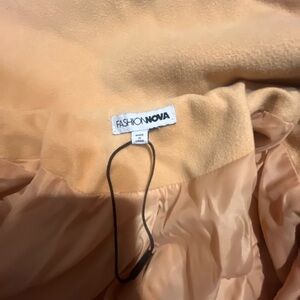 Fashion Nova Cream Teddy Jacket